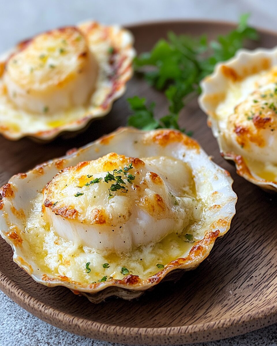 Baked Scallops with Cheese