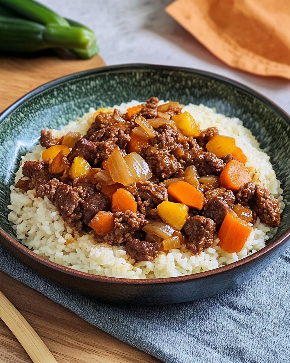 Filipino Beef Giniling Afritada Style