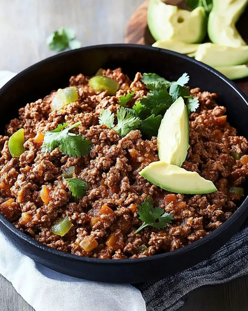 One-Pot Healthy Mexican Beef Mince