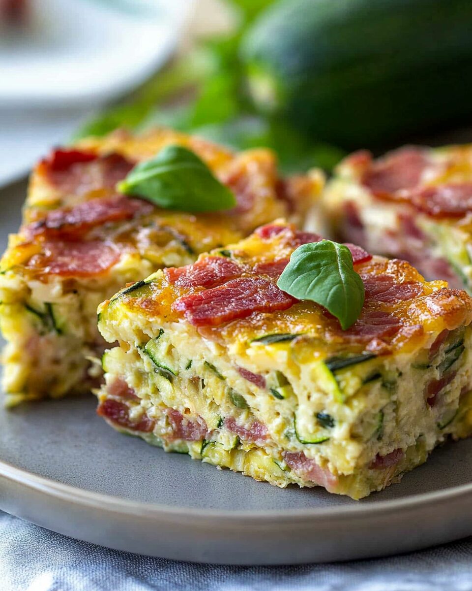 Zucchini Bacon Slice