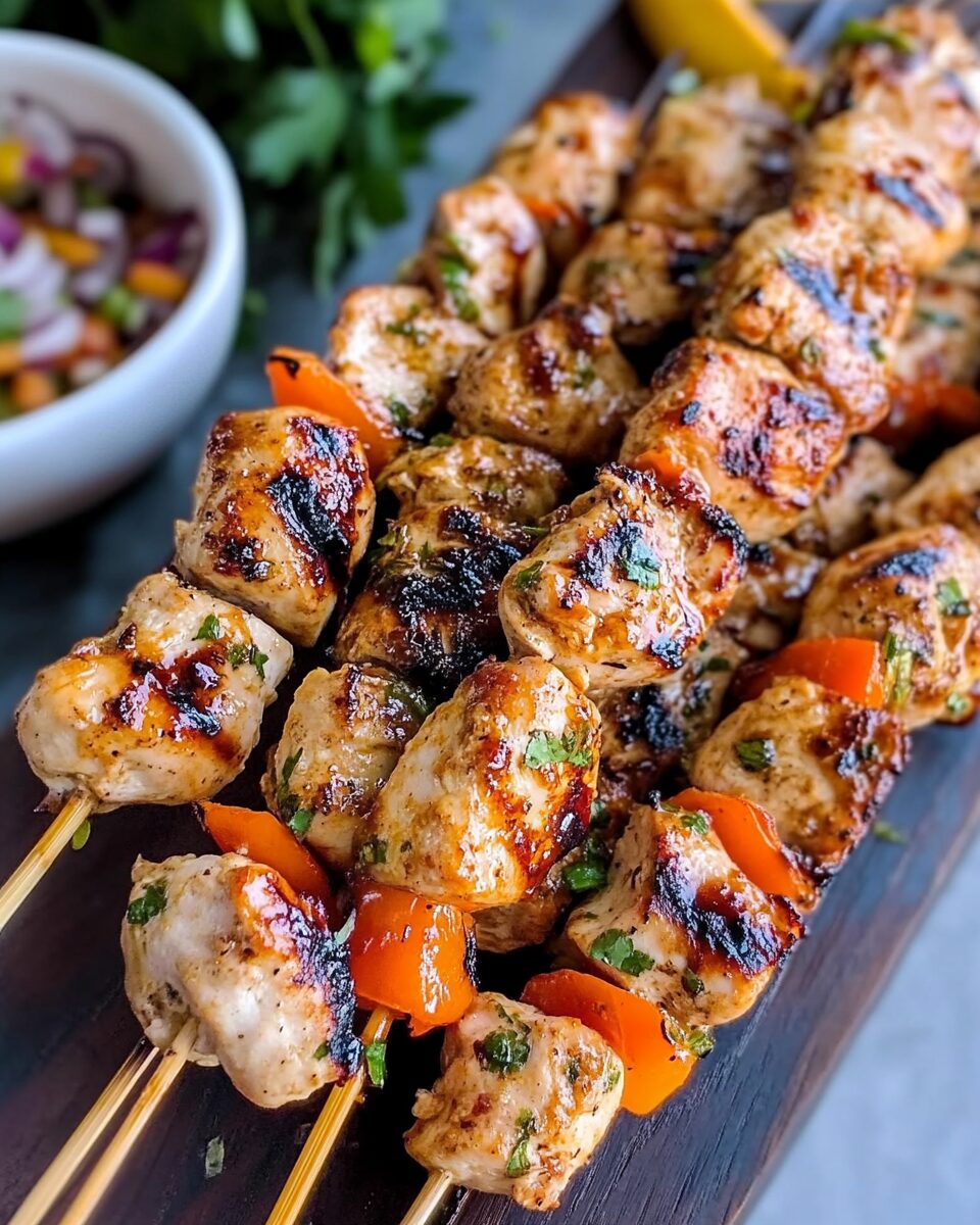 Mexican Barbecue Chicken Skewers