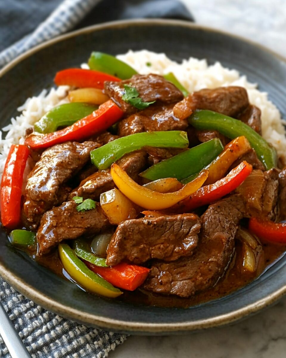 Slow Cooker Pepper Steak