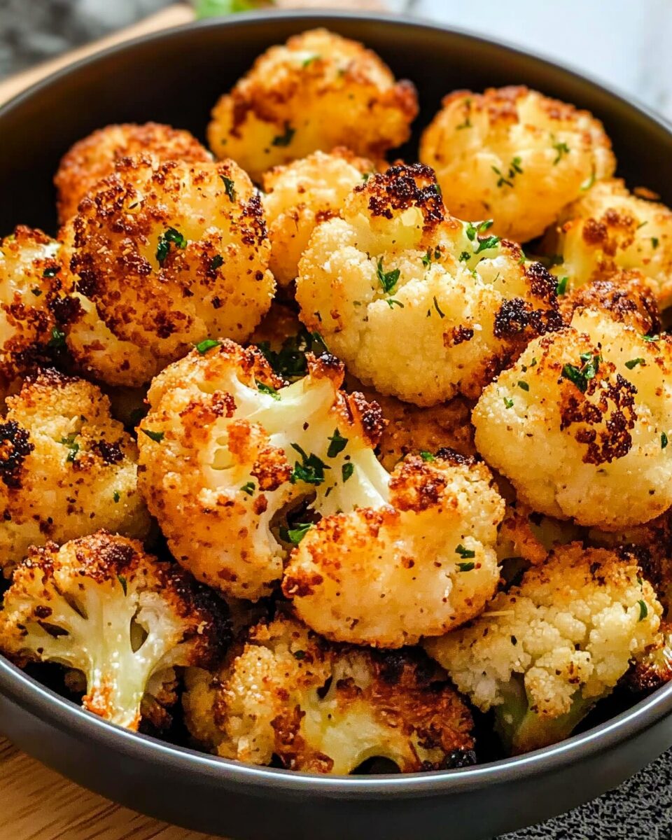 Crispy Parmesan Roasted Cauliflower