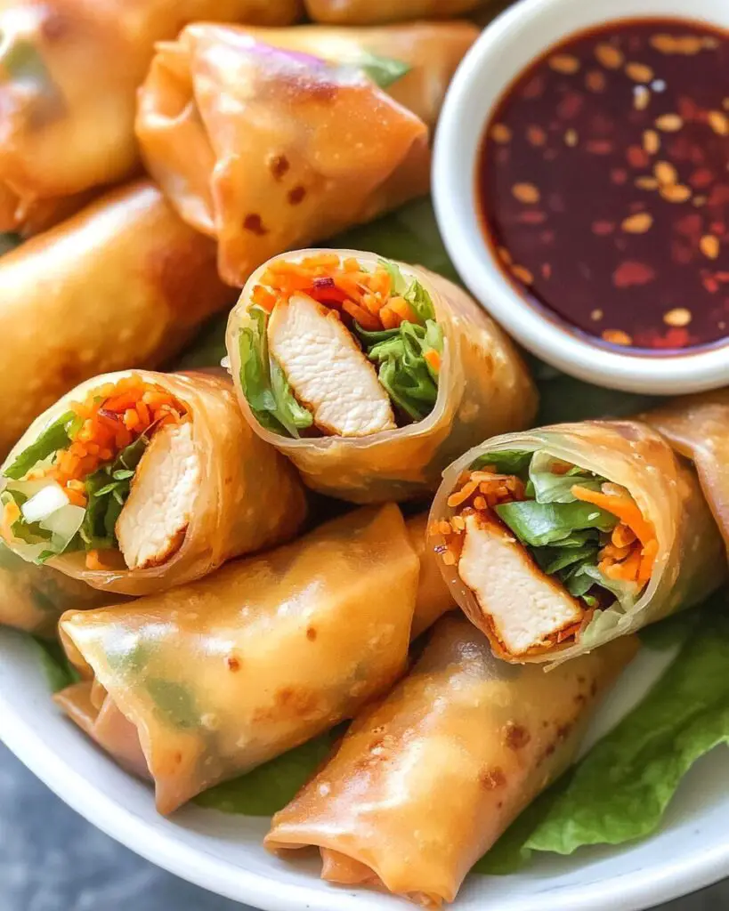 Crispy Chicken Spring Rolls