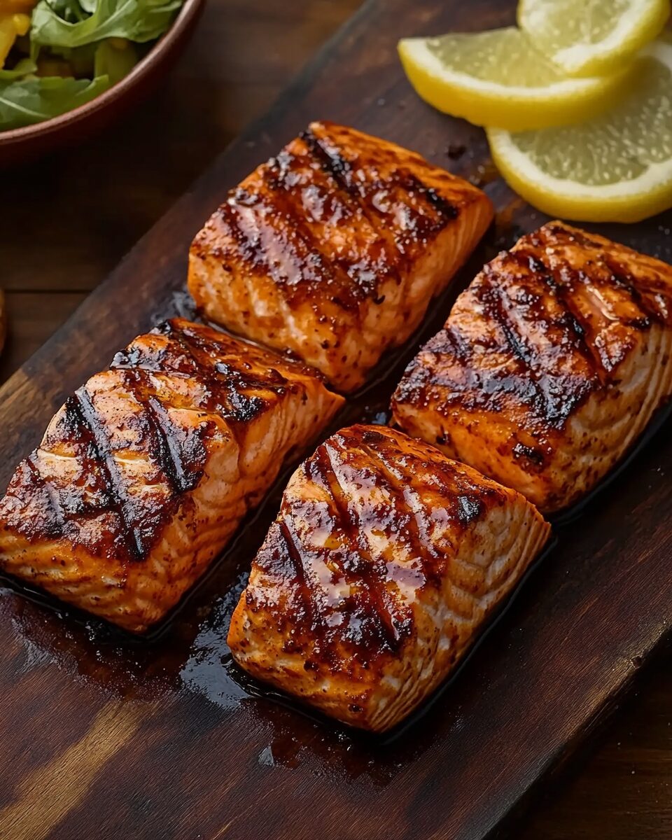 Sweet and Spicy Grilled Salmon