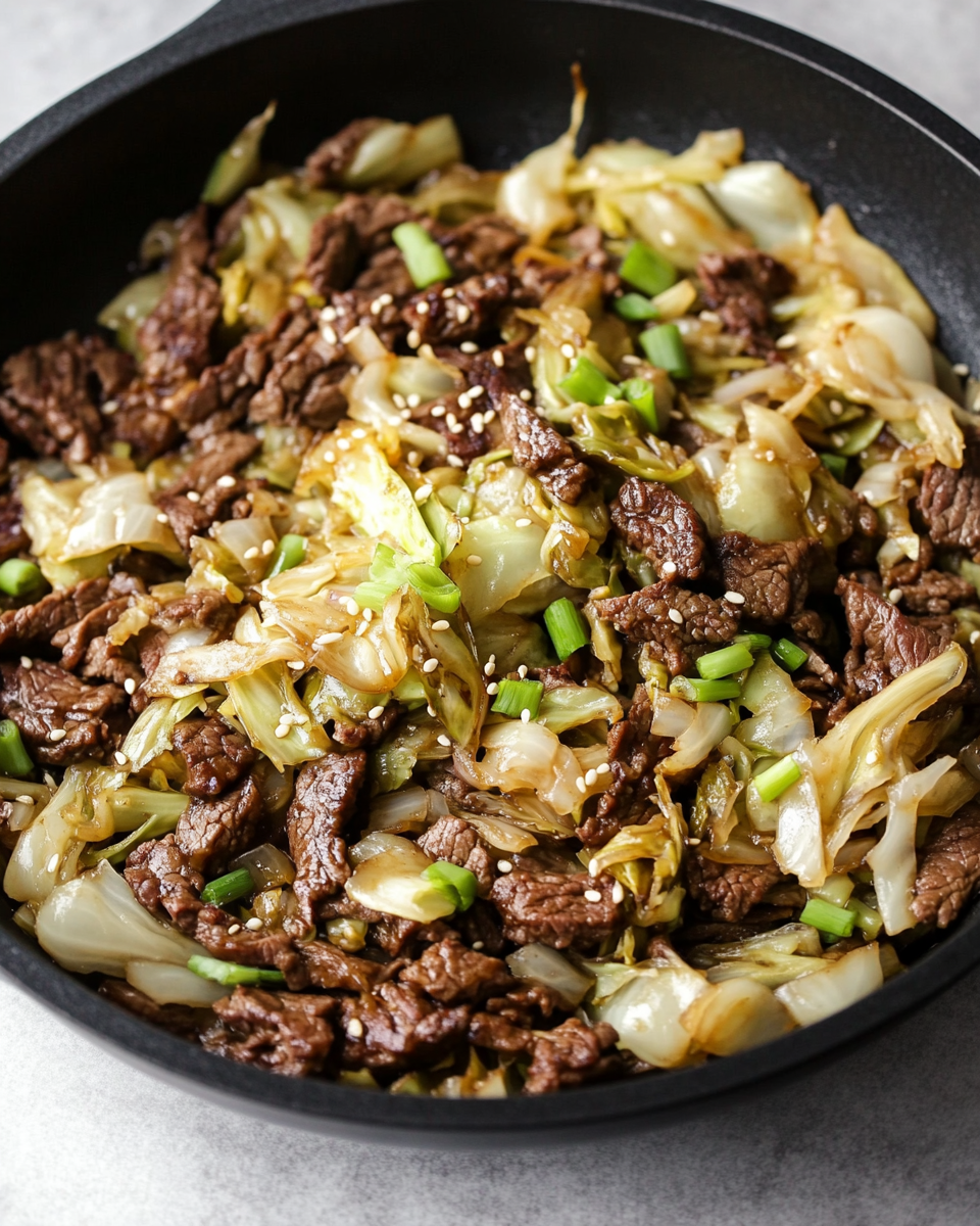 Beef and Cabbage Stir-Fry