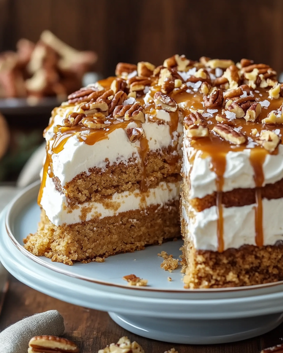 Caramel Toffee Crunch Cake