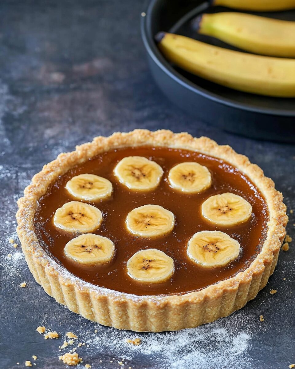 Caramel Caramelized Banana Tart