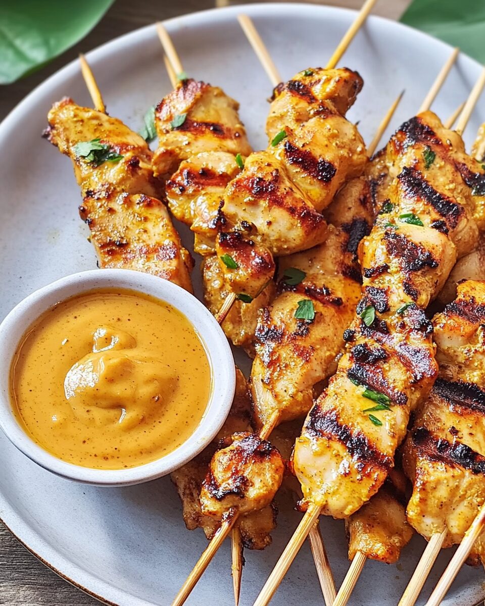 Chicken Satay with Peanut Sauce