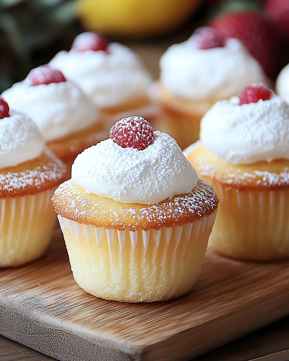Fluffy Japanese Cotton Cheesecake Cupcakes