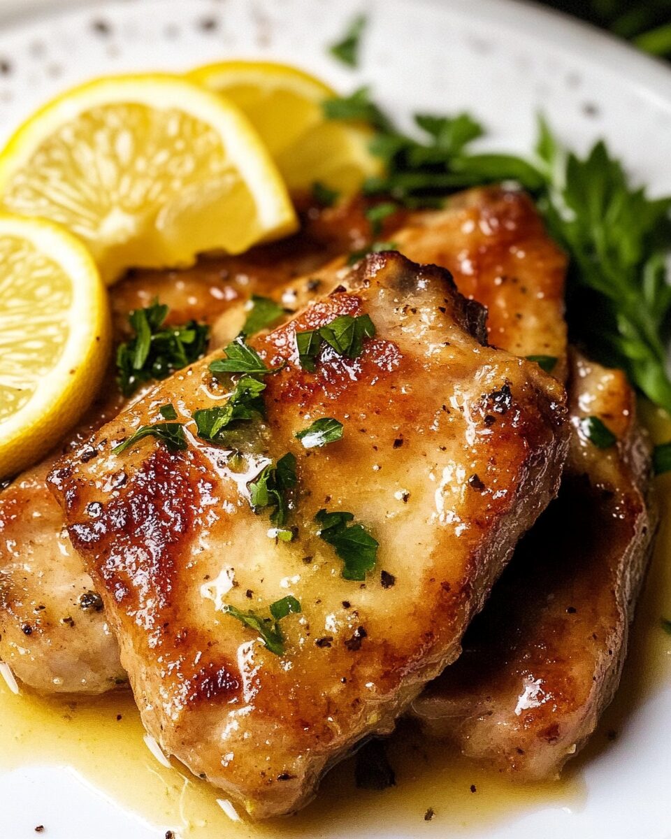 Lemon Butter Pork Chops