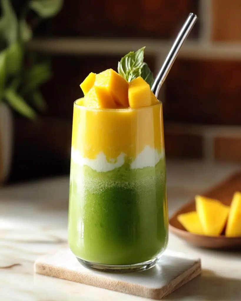 Mango Matcha Latte