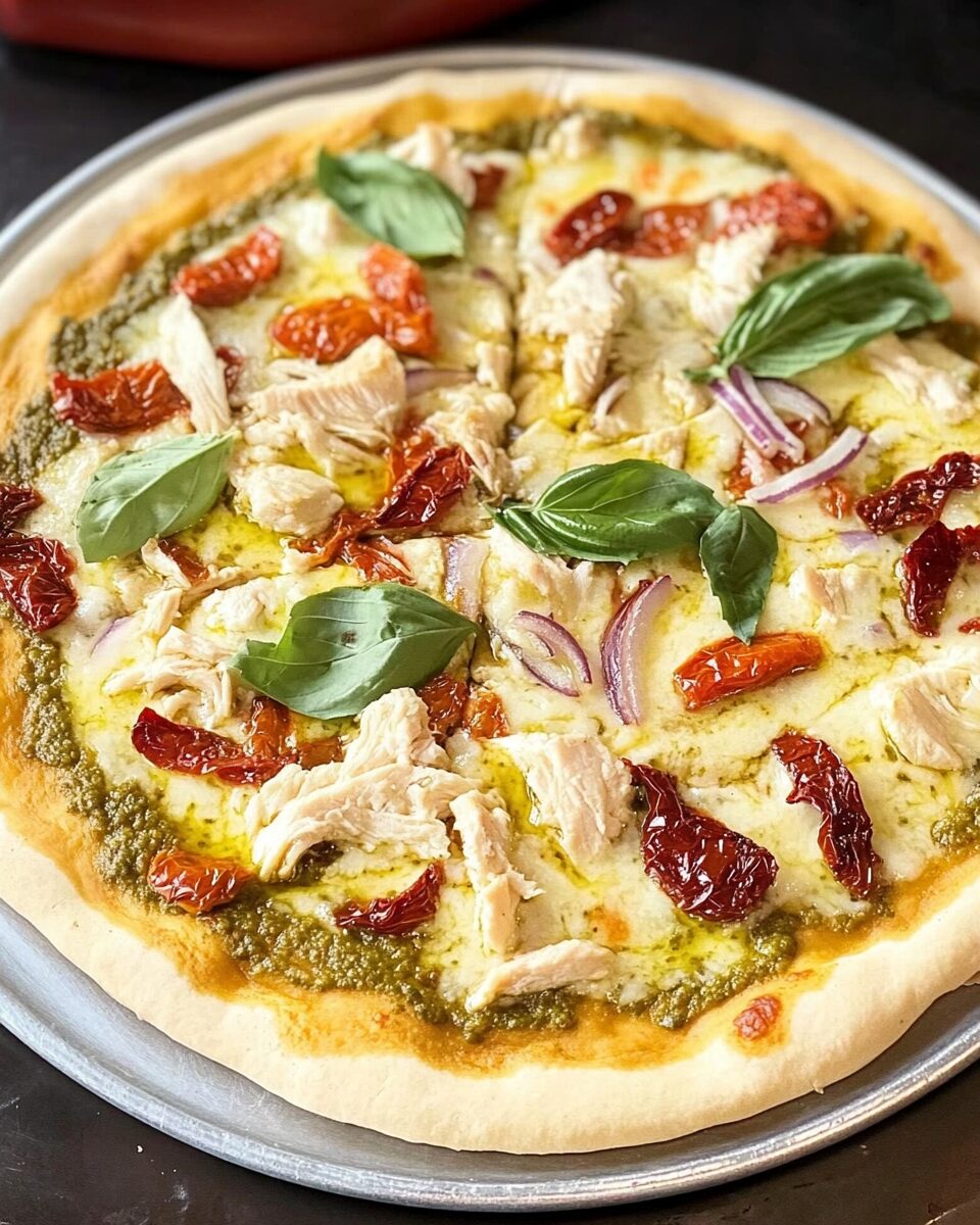 Pesto Chicken Pizza
