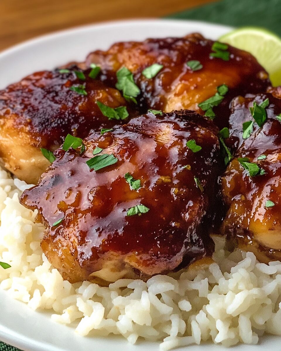 Slow-Cooker Honey Garlic Chicken Thighs
