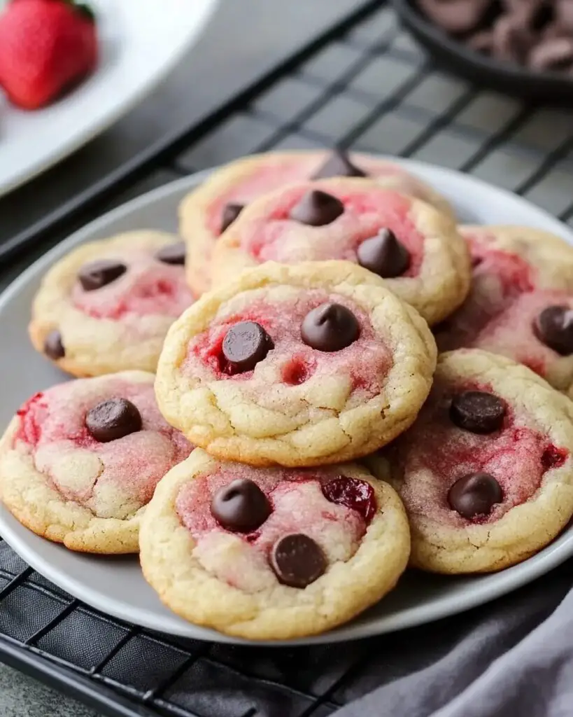 Strawberry Chocolate Chip Cookies