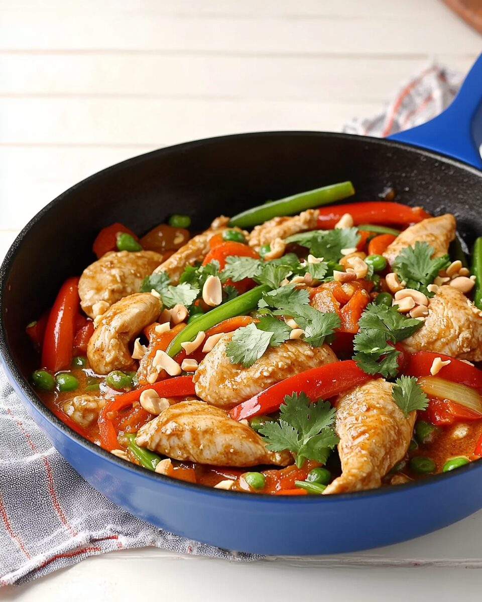 Thai Peanut Skillet Chicken