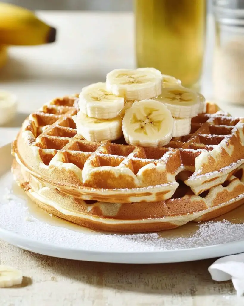 Banana Spice Waffles