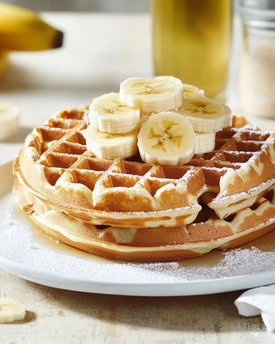 Banana Spice Waffles