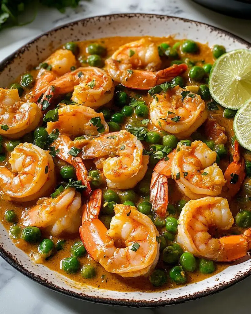 Coconut Curry Shrimp with Peas