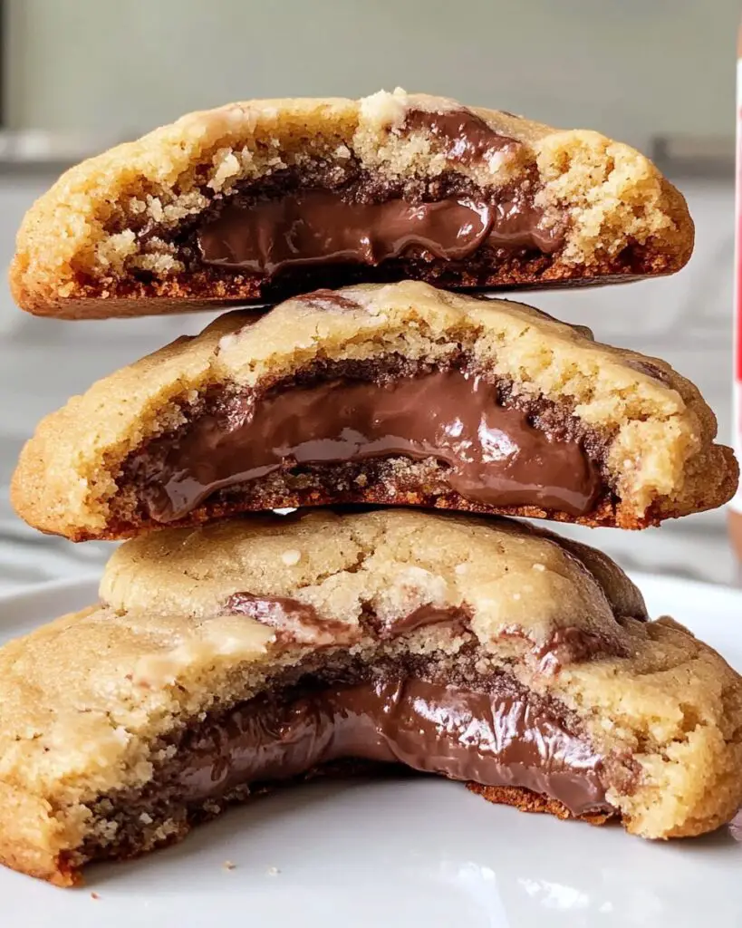 Nutella Stuffed Cookies
