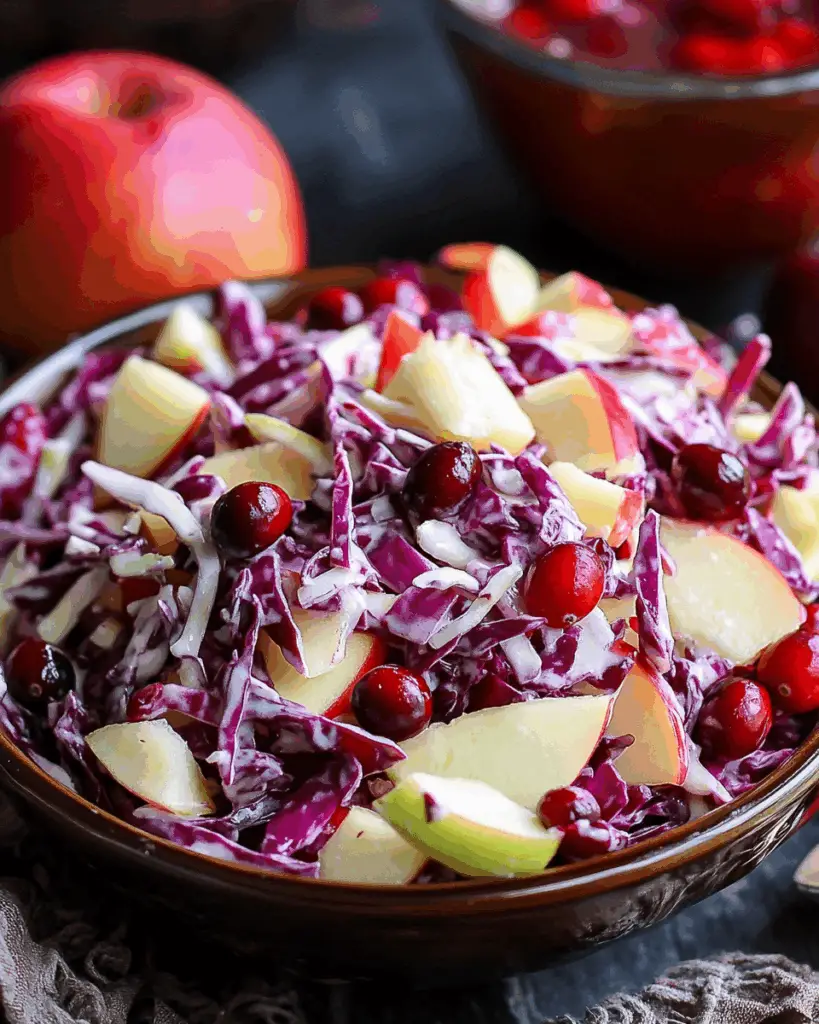 Cranberry Apple Coleslaw