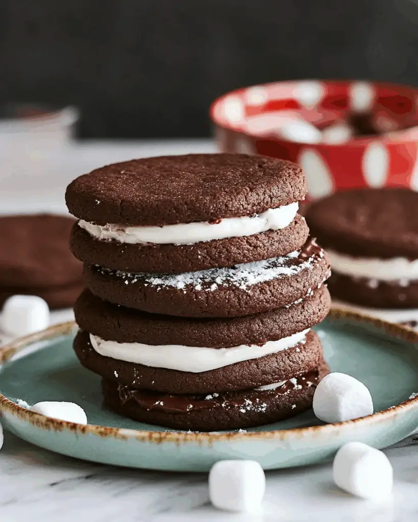 Hot Chocolate Sugar Cookie Sandwiches
