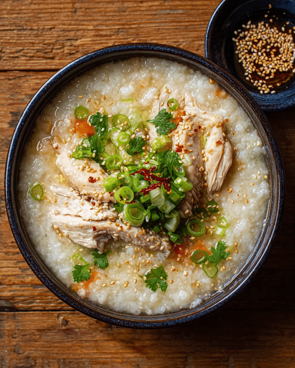 Korean Chicken and Rice Porridge