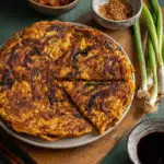 Korean Spicy Pork Pancakes
