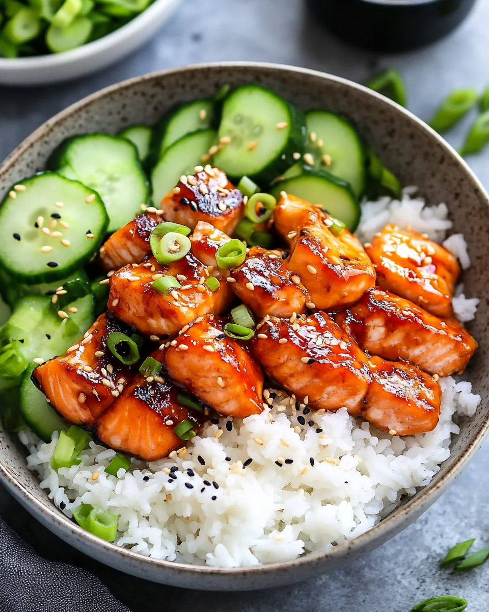 Korean Salmon Rice Bowl