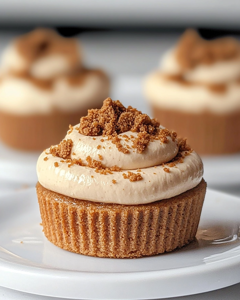 Mini Vegan Biscoff Cheesecakes