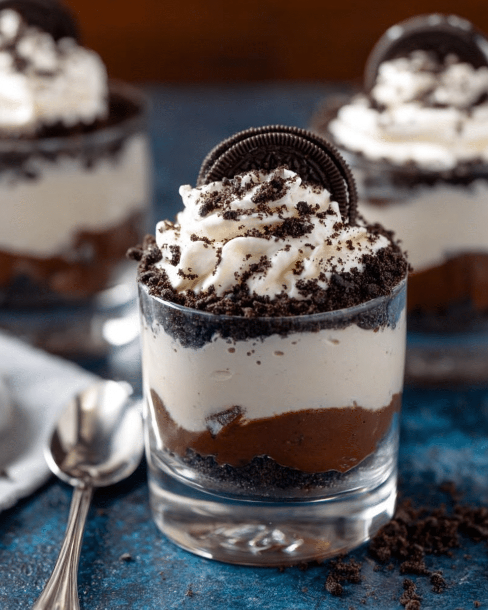 Oreo Dirt Pudding Parfaits