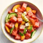 Peach Watermelon Salad