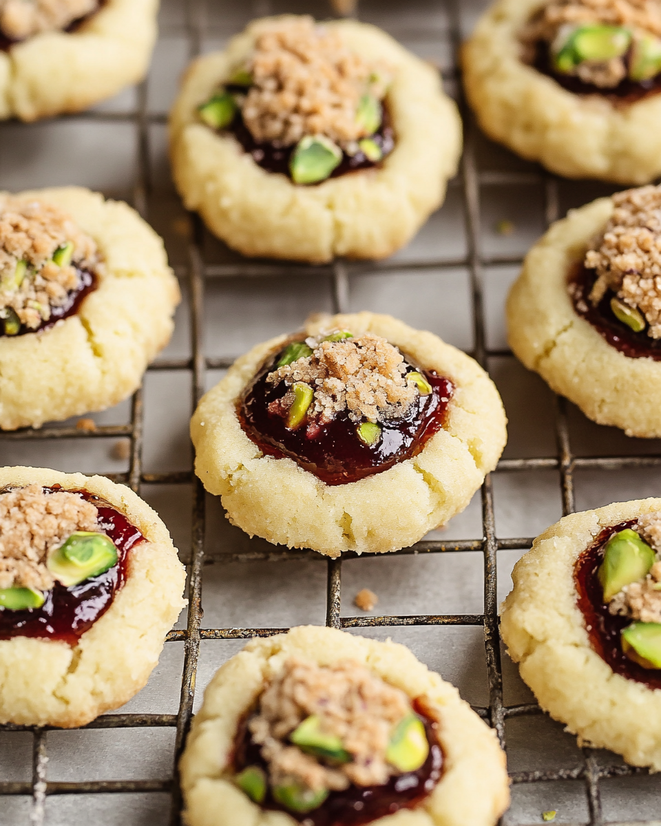 Pistachio Thumbprint Cookies