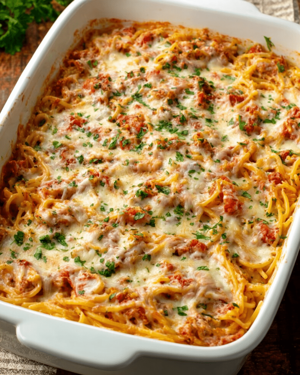 Baked Cream Cheese Spaghetti