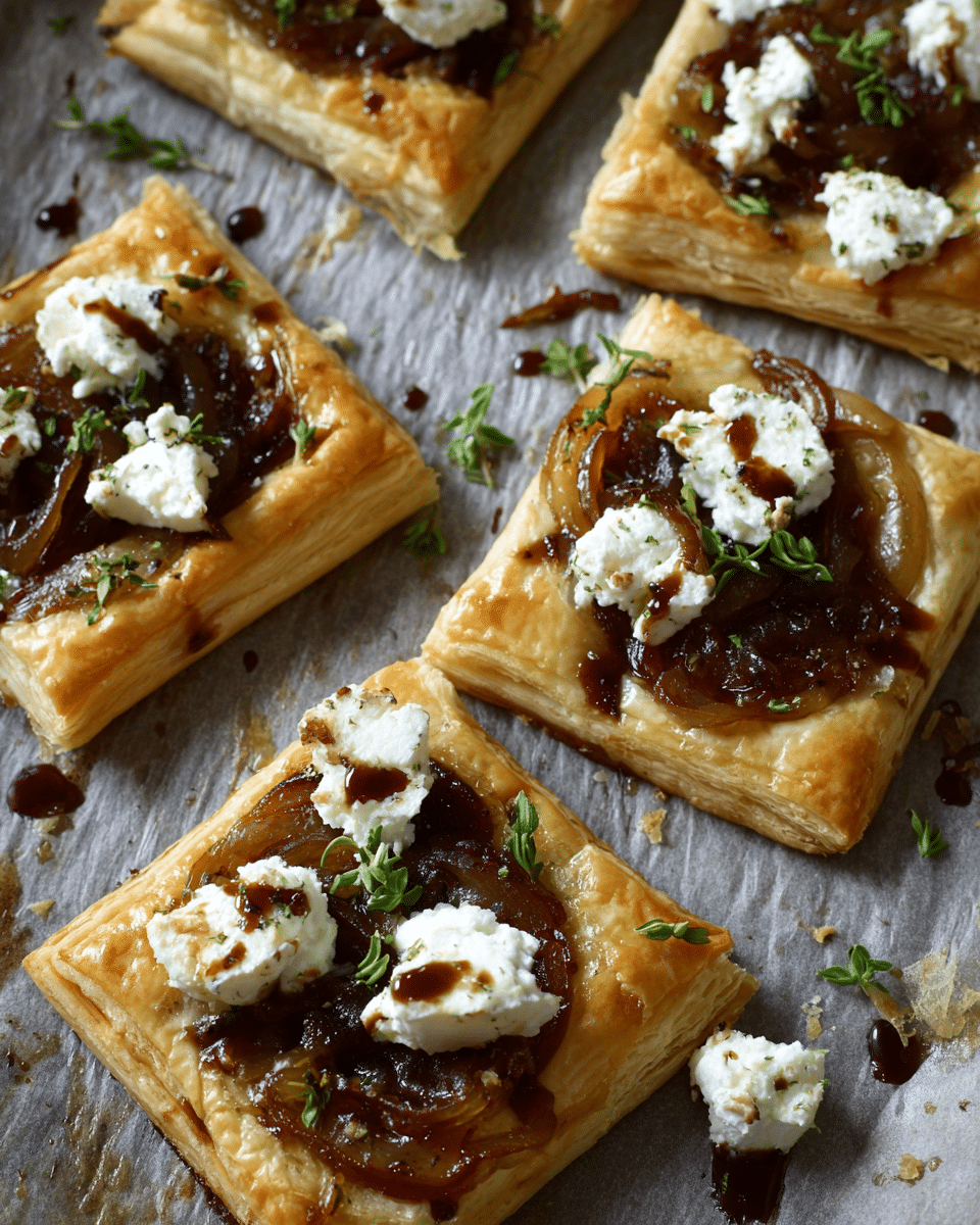 Caramelized Onion & Goat Cheese Tarts