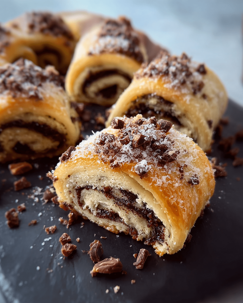 Chestnut Dark Chocolate Rugelach