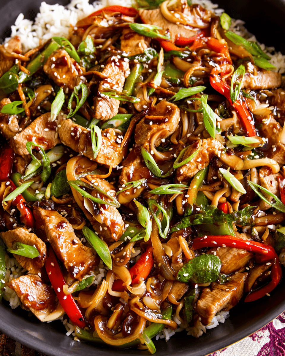 Garlic Ginger Pork Stir Fry