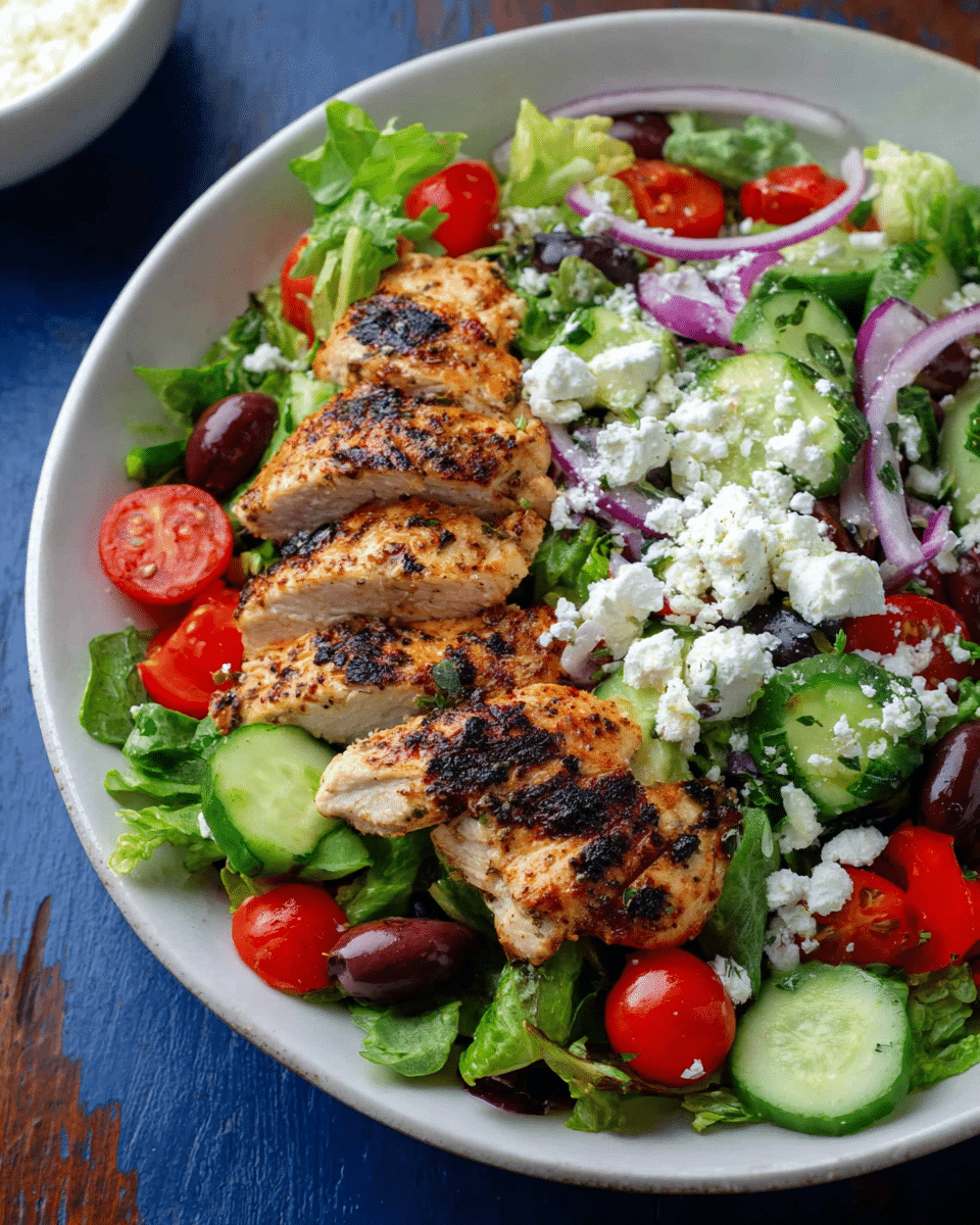 Greek Grilled Chicken Salad