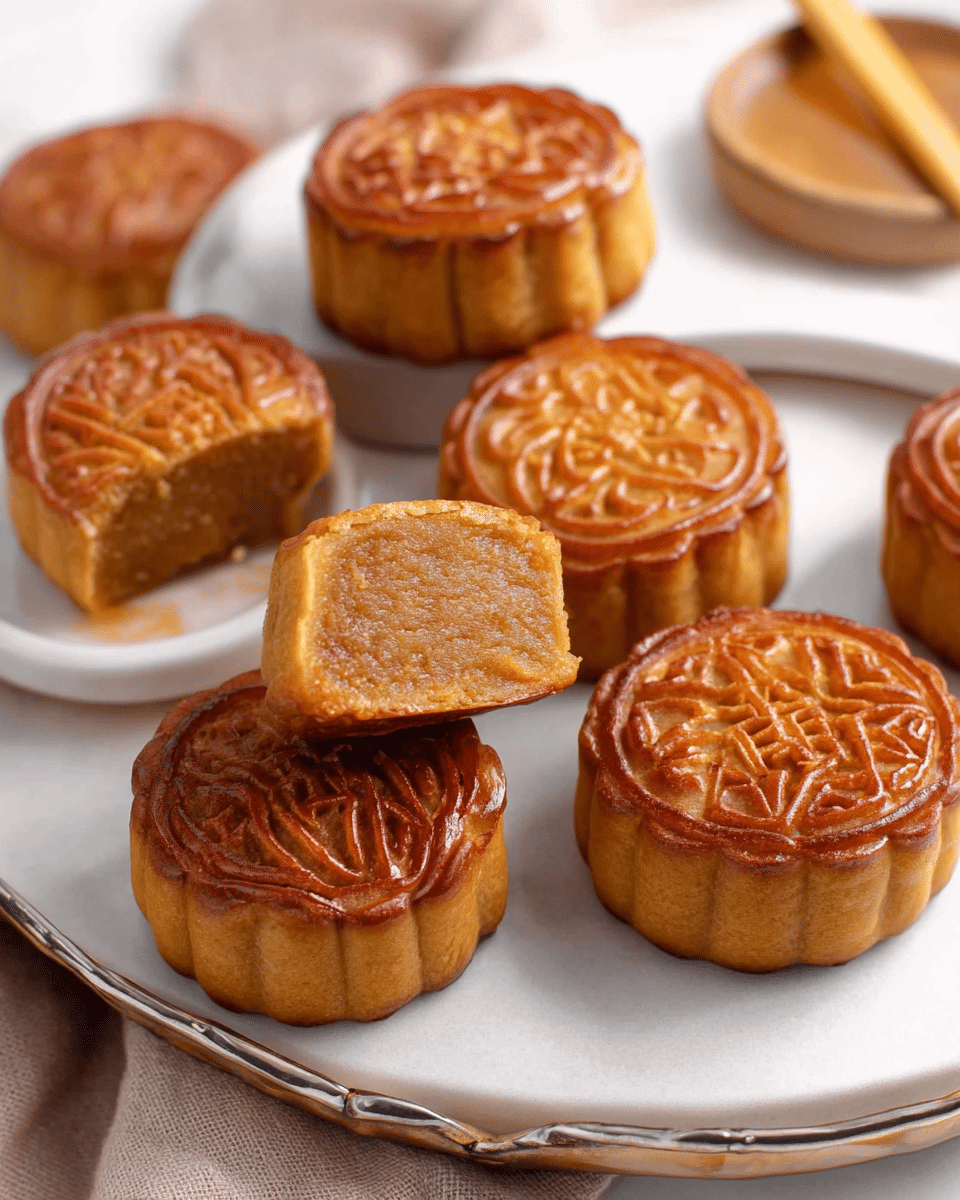Mooncakes with Lotus Seed Paste Filling