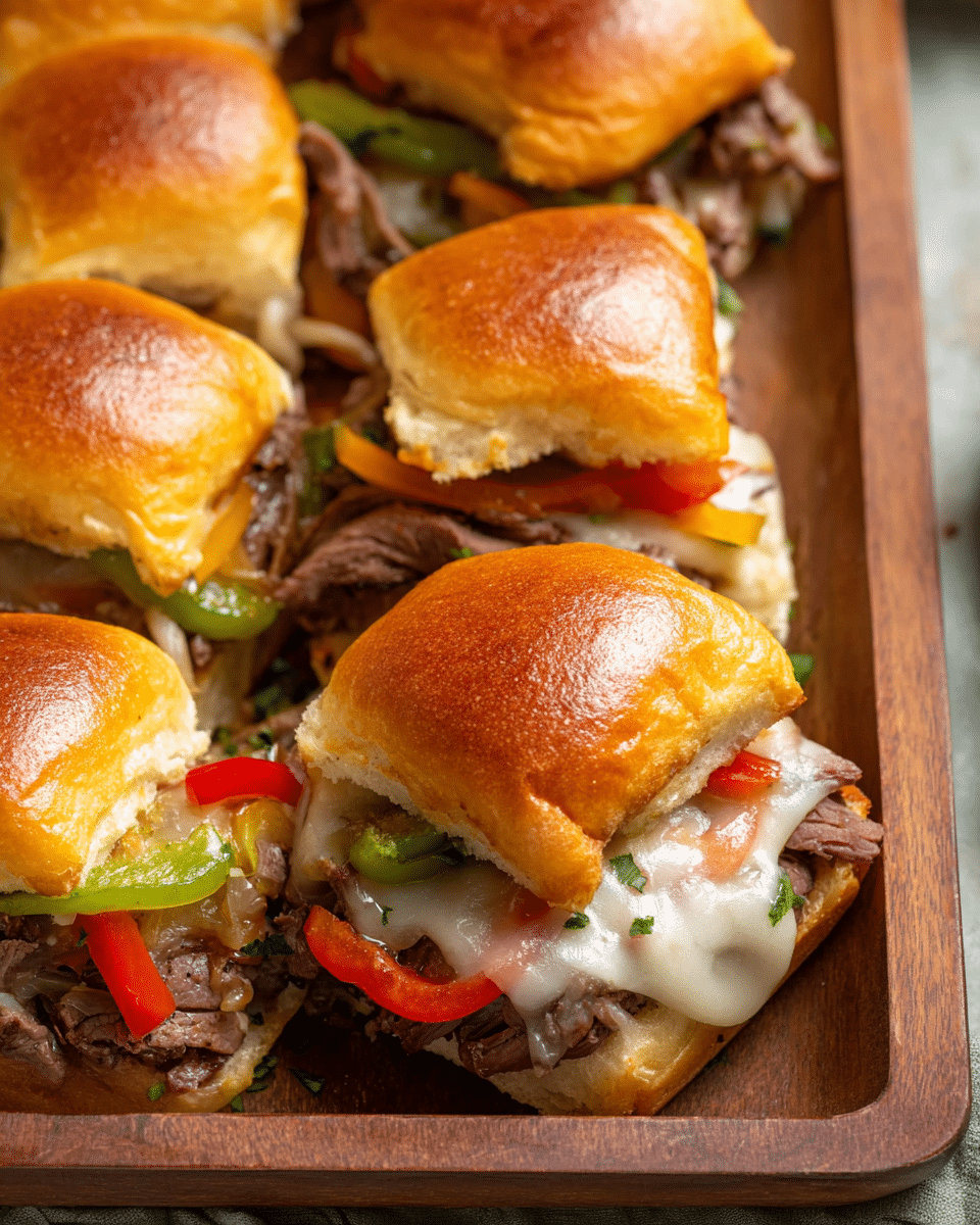 Philly Cheesesteak Sliders