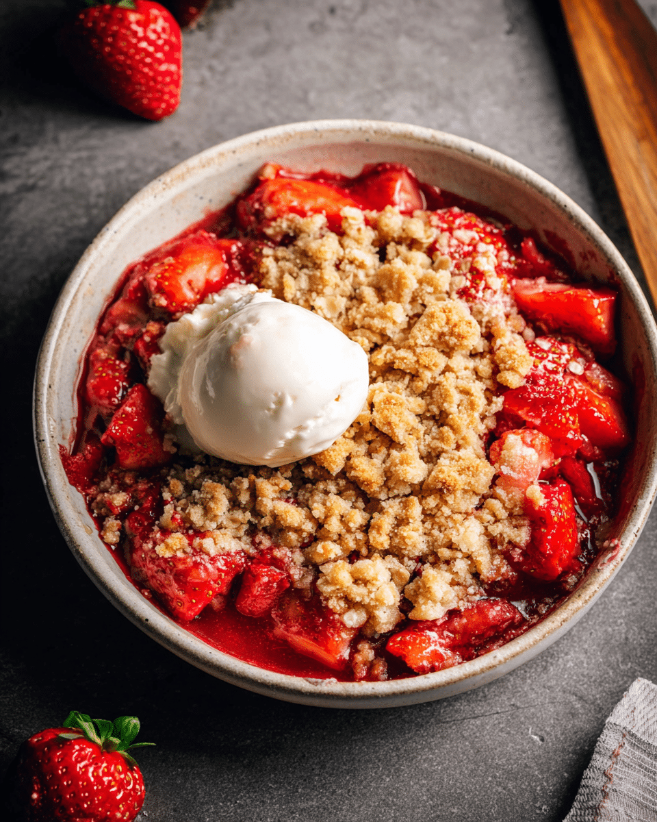 Strawberry Crumble