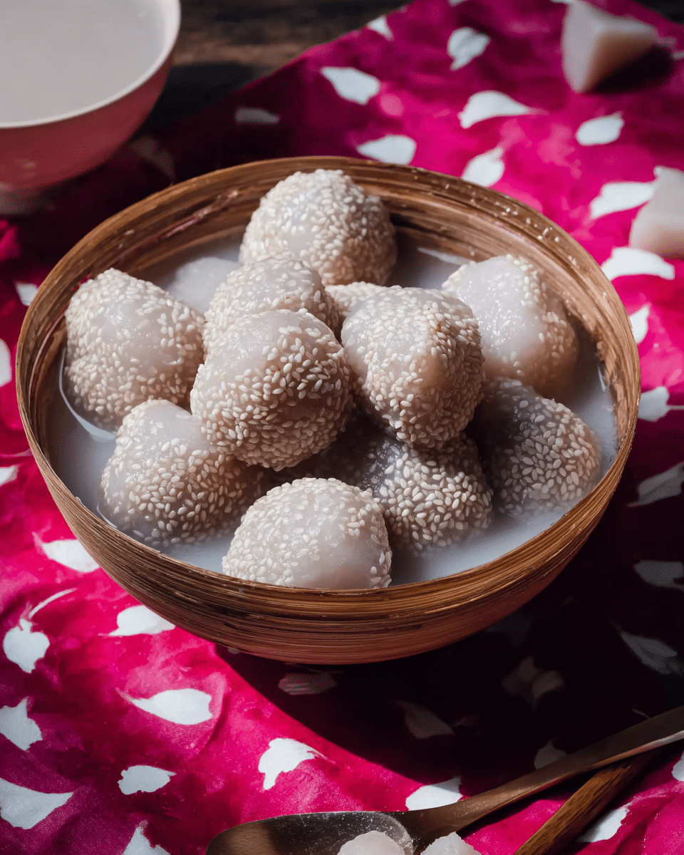 Sweet Taro Balls