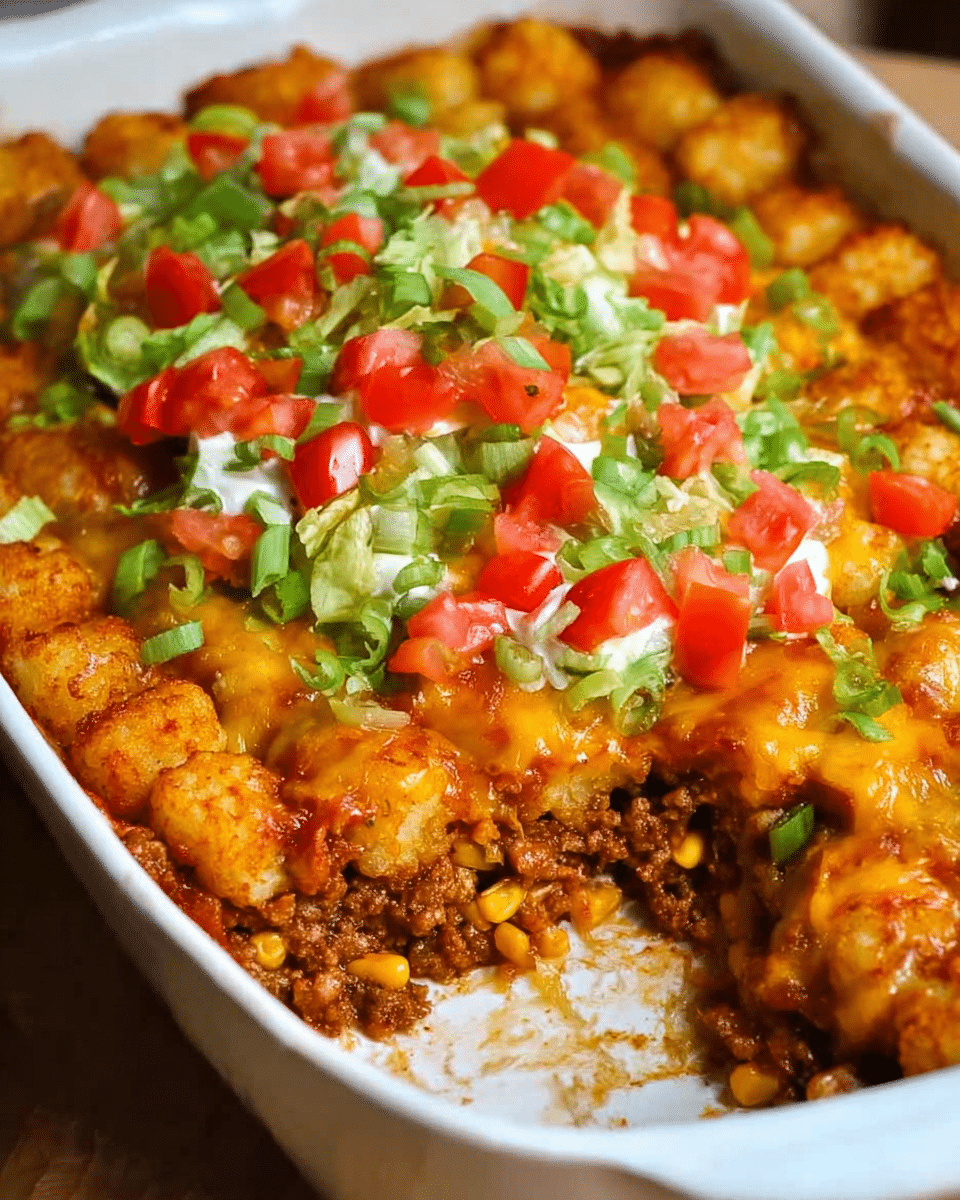 Tater Tot Taco Bake