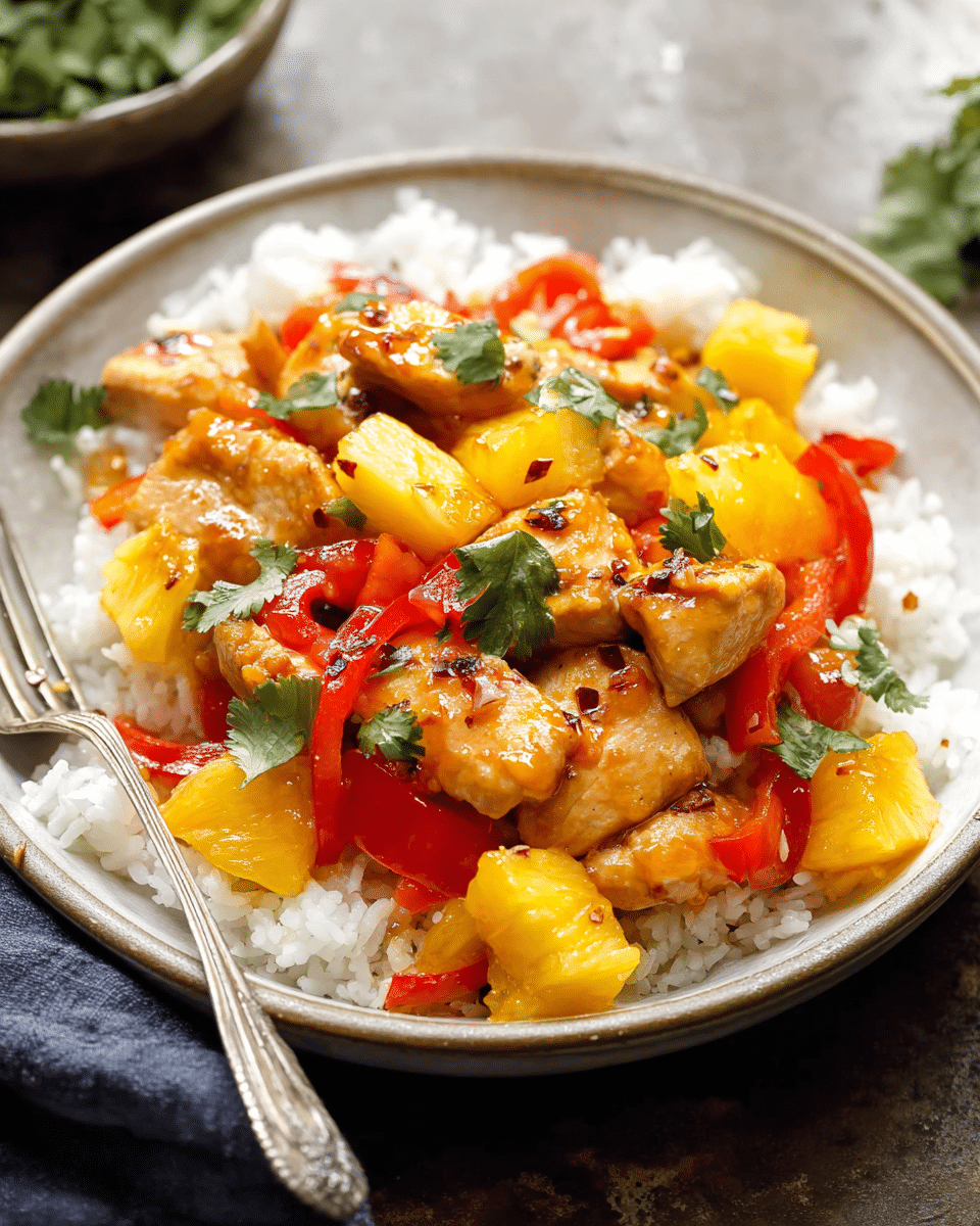 Thai Chicken and Pineapple Stir-Fry