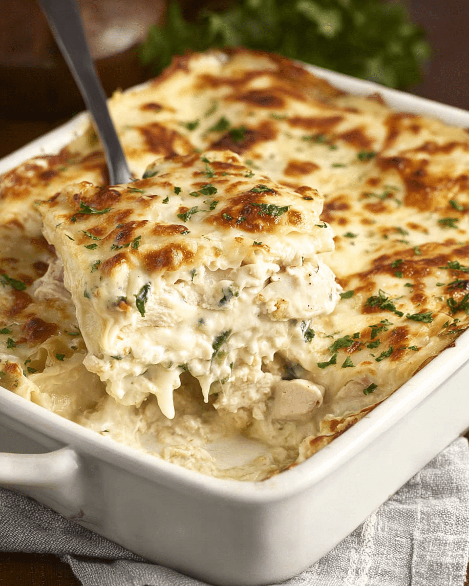 White Chicken Lasagna