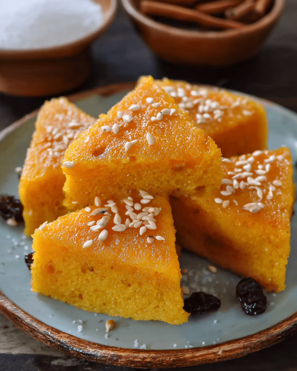 Steamed Pumpkin Sweet Cake