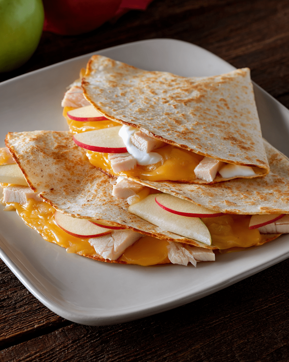 Apple Turkey Quesadillas