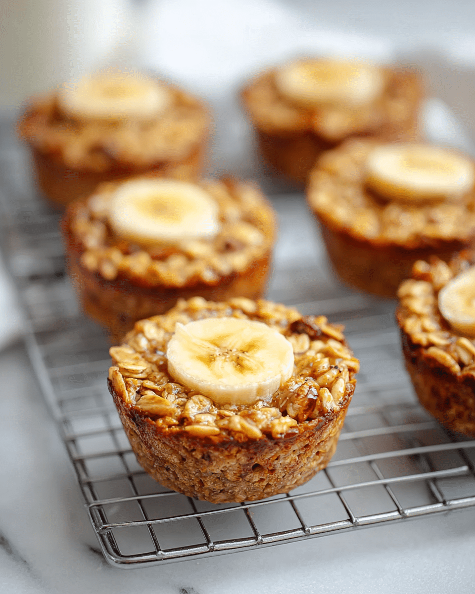 Banana Baked Oatmeal Cups