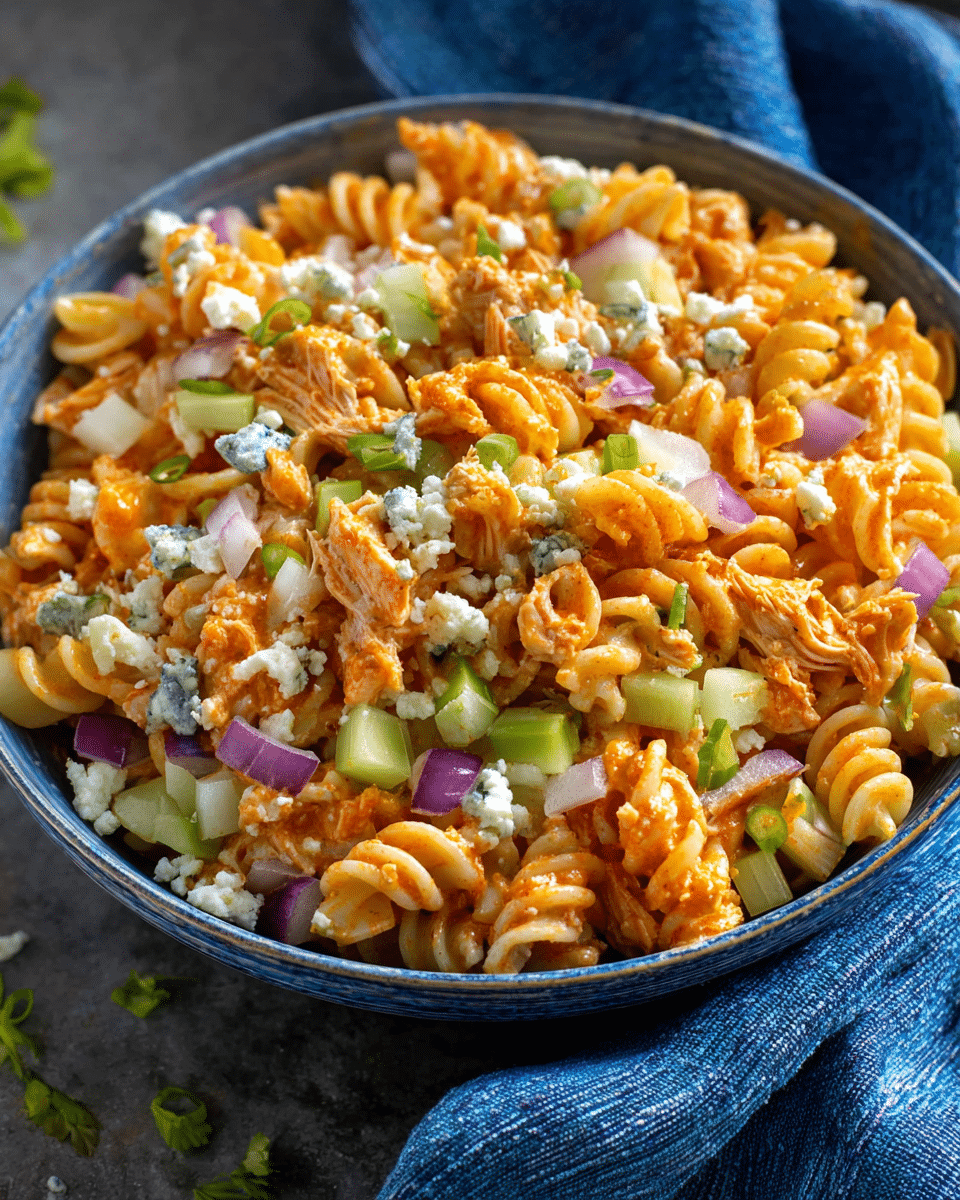 Buffalo Chicken Pasta Salad