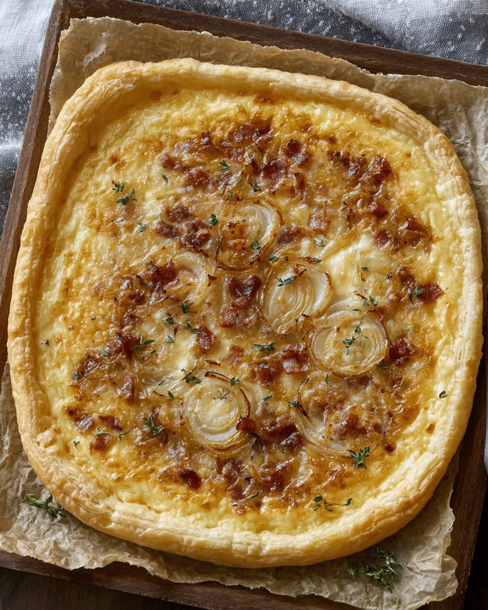 Caramelized Onion and Bacon Tart